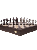 Schachfiguren Mittelalter - Silver Edition 