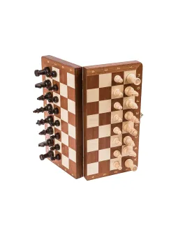 Schach Magnetisch - Mahagoni