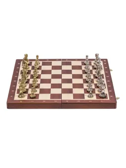 Chess Tournament No 4 - Mahogany / Metal